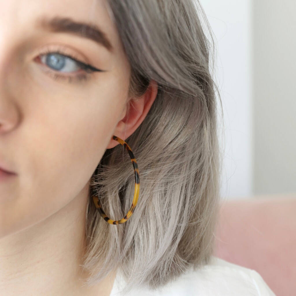 Large resin earring
