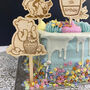 Personalised Pooh Bear Cake Toppers Set Of Five, thumbnail 3 of 6