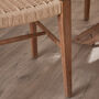 Lyon Wood And Wicker Dining Chair, thumbnail 2 of 4