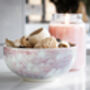 Handmade Rosea Pink Textured Porcelain Bowl, thumbnail 2 of 4