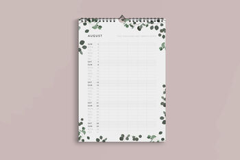 2026 2027 Eucalyptus Mid Year Wall Calendar, 2 of 3