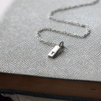 Personalised Initial Ingot Bar Necklace, 4 of 4