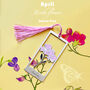 Birth Flower Hand Enamelled Bookmark With Engraved Name, thumbnail 6 of 12