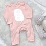 Speech Bubble Personalised Baby Rompersuit, thumbnail 3 of 6