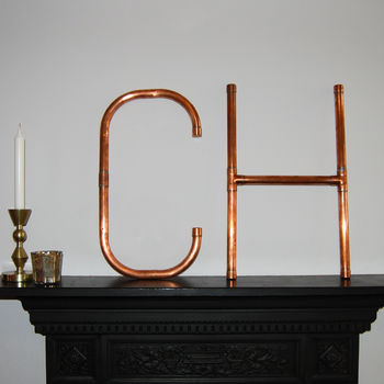 Copper Decorative Letters And Symbols Wall Art, 6 of 12