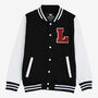 Varsity Baseball Jacket Personalised With College Letter L, thumbnail 1 of 2