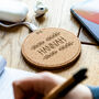 Personalised Botanical Cork Wireless Charger Pad, thumbnail 1 of 5