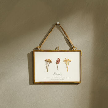Personalised Pressed Flower Quote Frame, 4 of 6