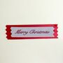 Merry Christmas Handmade Ribbon Card, thumbnail 2 of 2