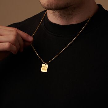 Gold Personalised Name Initials Symbol Letter Pendant Necklace, 4 of 10