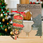 Personalised Family Sign Christmas Decoration And Card, thumbnail 7 of 10