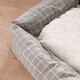 Personalised Check Cradle Dog Bed, thumbnail 4 of 4