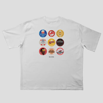 Afc Beer Mats Oversized T Shirt, 2 of 10