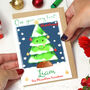 Personalised Festive Tree Very First Christmas Card, thumbnail 4 of 7