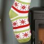 Personalised Merry Christmas Chunky Knit Stocking, thumbnail 7 of 9