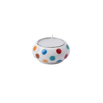 Set Of Three Ceramic Polka Dot Tealight Candle Holder, 2 of 3