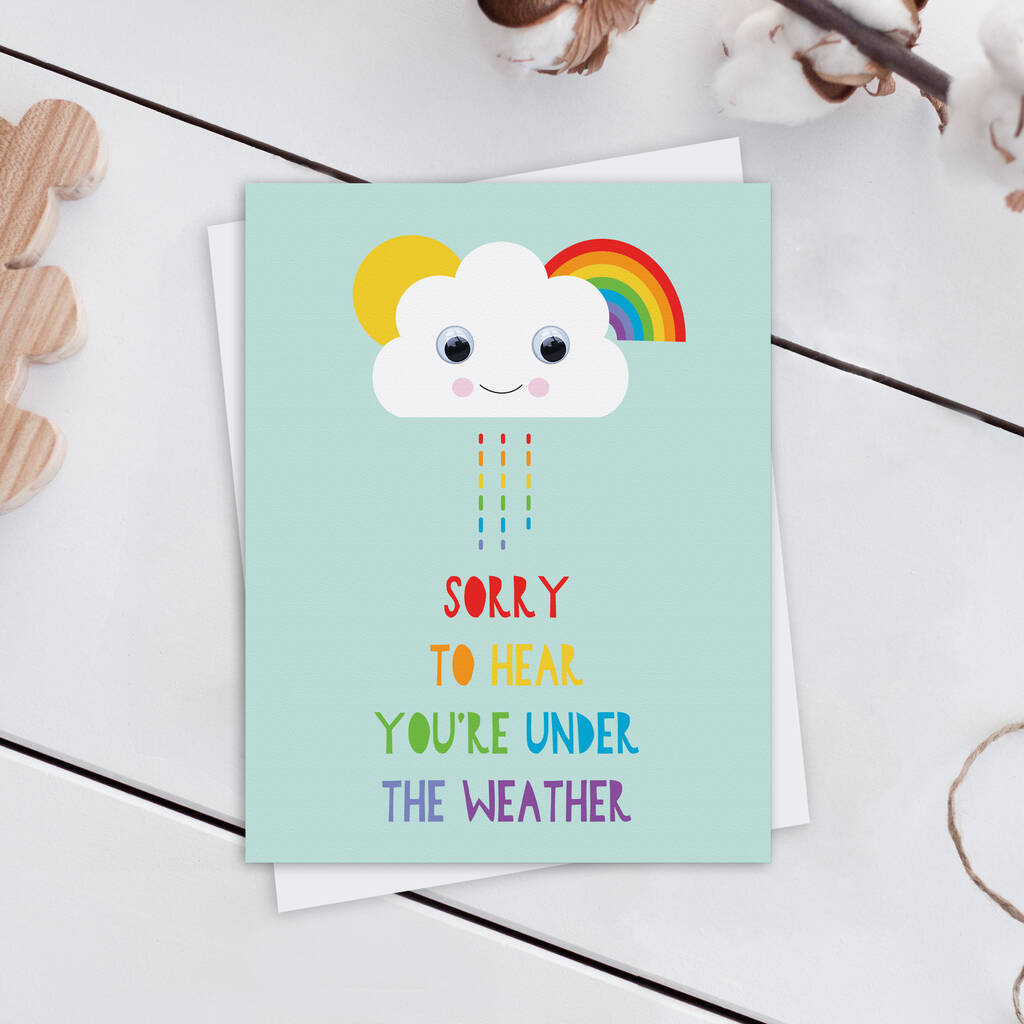 Get Well Soon 'Under The Weather' Card, 1 of 2
