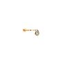 14 Carat Solid Gold 3mm Pear Crystal Tragus Piercing, thumbnail 2 of 5