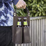 Faux Leather Bottle Carrier, thumbnail 2 of 4