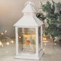 Personalised Christmas Deer White LED Lantern – Christmas Ornament, thumbnail 1 of 5