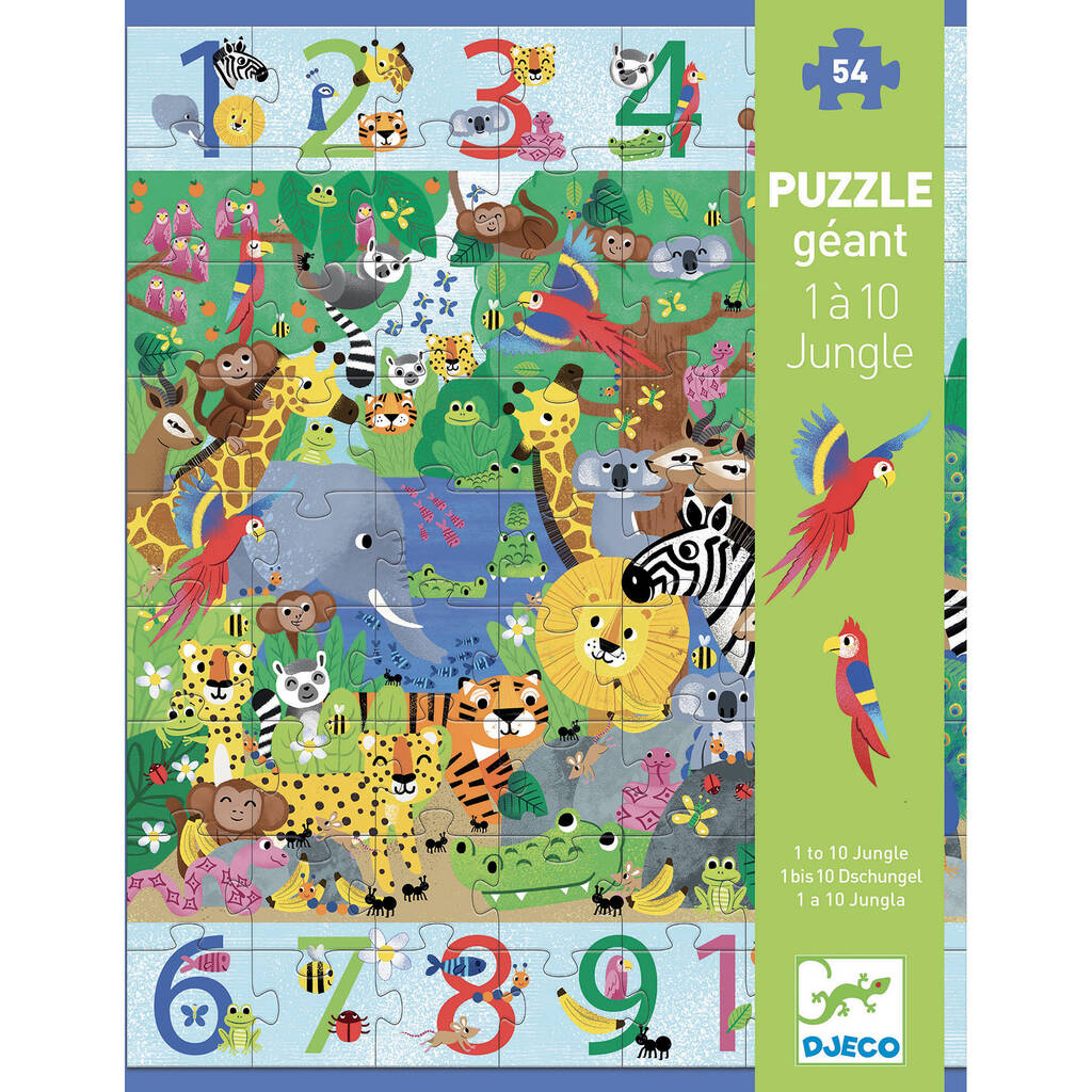 Giant Floor Puzzle One To Ten Jungle By Crafts4Kids