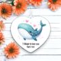 Personalised Cute Whale Shark Love Decoration, thumbnail 1 of 2