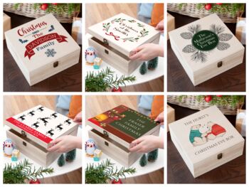 Personalised Large Family Christmas Eve Box, 2 of 6