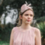 Nude Pink Art Deco Cocktail Hat 'Burgh', thumbnail 3 of 10