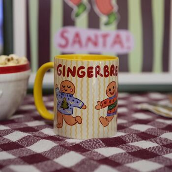 Gingerbread Mug – Cute Christmas Coffee Cup, 7 of 7