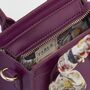 Floral Engravings Mini Plum Tote, thumbnail 5 of 7