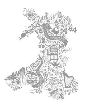 Wales Map Print, 5 of 5