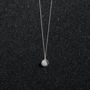 Mini Crescent Lune Pendant Disc Necklace, thumbnail 4 of 8