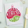 Merry Christmas Aunt Auntie Aunty Card, thumbnail 2 of 3