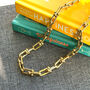 Gold Chain Necklace Chunky Link 18k Statement Piece, thumbnail 2 of 6