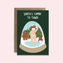 Santa's Comin' To Town | Funny Christmas Card, thumbnail 2 of 3