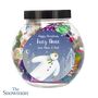 Personalised Christmas Snowman Jar Of Sweets, thumbnail 2 of 2