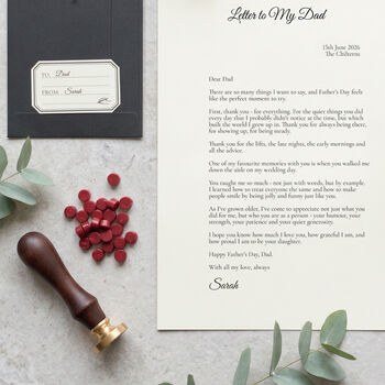 A Letter To My Dad Personalised Keepsake, 9 of 11
