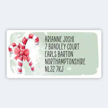 Personalised Christmas A4 Sheet Labels 32x63mm, 2 of 4