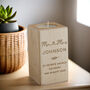 Personalised Wedding Wooden Tealight Holder, thumbnail 1 of 4