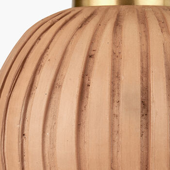 Natural Terracotta Textured Ball Table Lamp, 8 of 10