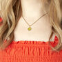 Gold Plated Heart Birthstone Necklace, thumbnail 4 of 12