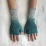Fair Trade Dipdye Ombre Wristwarmer Fingerless Gloves, thumbnail 4 of 7