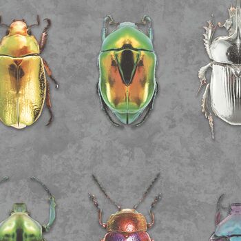 Beetle Jewels Multi Wallpaper, 4 of 6