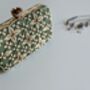 Jordan Green Embroidered Purse In A Gift Box, thumbnail 5 of 7