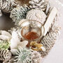 White Christmas Candle Table Centrepiece, thumbnail 3 of 4