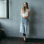 Black Tulle Boho Festival Overlay Dress, thumbnail 3 of 11
