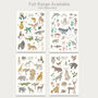 Jungle Animals Fact Sheet Children's Print, thumbnail 4 of 4