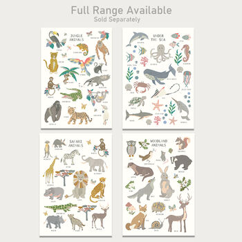 Jungle Animals Fact Sheet Children's Print, 4 of 4