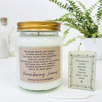 Bereavement Scented Candle Keepsake Gift Set, 2 of 6