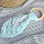 Bunny's Ears Personalised Teether Ring, thumbnail 1 of 7